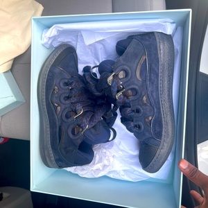 Size 42 (9) Black/Blue Lanvins Has a few wears still in good condition.